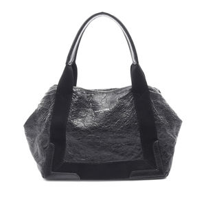 Pre-Loved Balenciaga Leather Navy Cabas Tote S